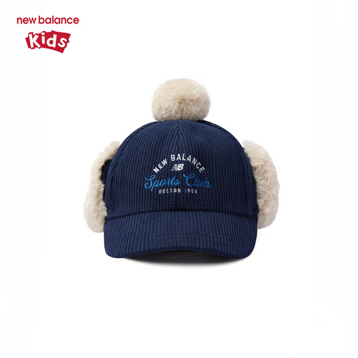 NEW BALANCE children's new fashion casual embroidered classic corduroy peaked cap ND8QE4E023 military green 054