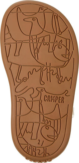 CAMPERCamper Girls' Sandals, White, Toddler 8 White 8 Toddler