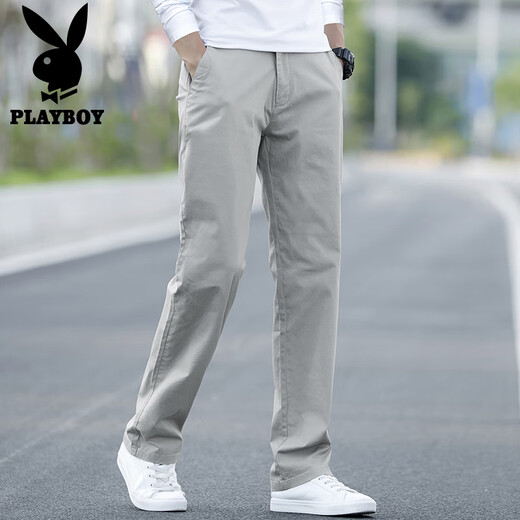 Playboy (PLAYBOY) Casual Pants Men's 2025 Autumn and Winter Pants Men's Loose Straight Men's Pants Business Korean Style Trendy Men's Clothing