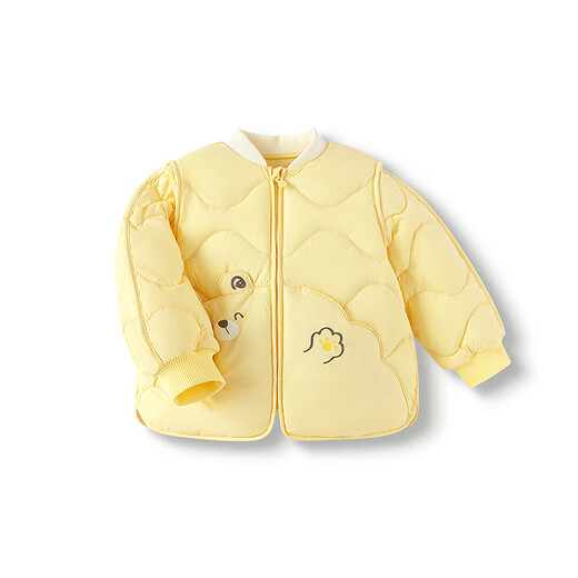 Balabala children's down jacket three-proof clothing light baseball collar jacket boys and girls 2025 new autumn and winter clothing floral cute