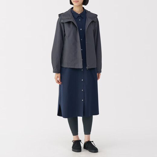 MUJI Women's Fleece Lined Thick Leg Pants Leggings Women's Tights Warm 25th Autumn New Women's Clothing Dark Gray XL (Height 165-170 Hips 100-105)