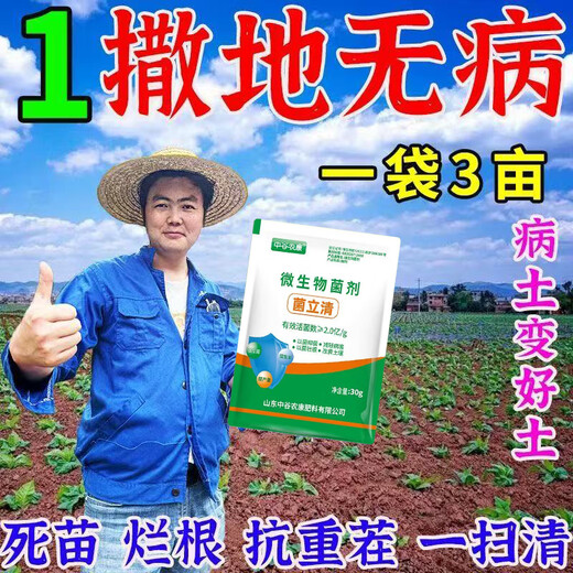 Genuine soil fungicide, special for soil-borne diseases, rapid disinfection and bacteriostasis, soil anti-repeat root rot fungicide, universal, insect-proof and disease-resistant, 2 bags, super sterilization