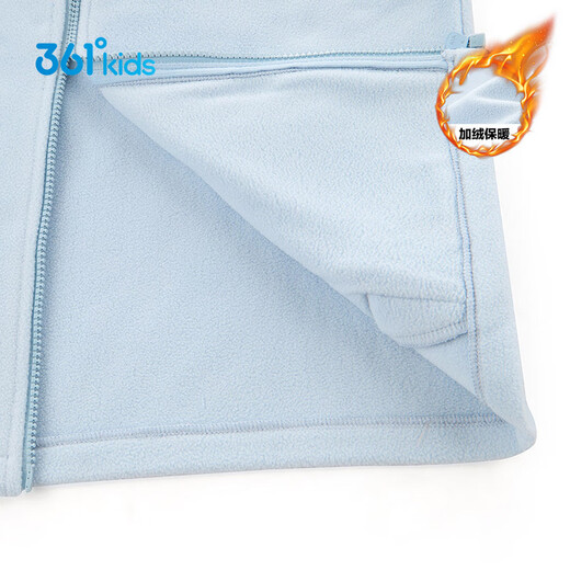 361 Children's sweatshirt jacket 25 autumn and winter for boys and girls 3-14 years old warm polar fleece sweatshirt jacket blue 160