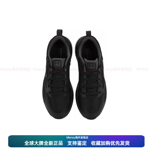 Under Armor leather shock-absorbing and wear-resistant shock-absorbing and wear-resistant low-top training shoes men's black New Year gift black 40