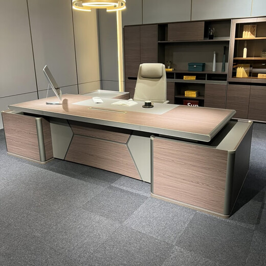 Light luxury boss desk, simple, modern, high-end and atmospheric, general manager, chairman, president desk and chair combination, executive desk, size customization (contact customer service)