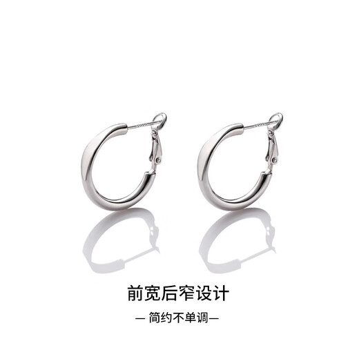 Kaximu S999 sterling silver earrings, earrings for women, 2025 new style hoop earrings, high-end all-match earrings, silver earrings, S999 silver needles, Zhang Ruonan's same style earrings, gift box