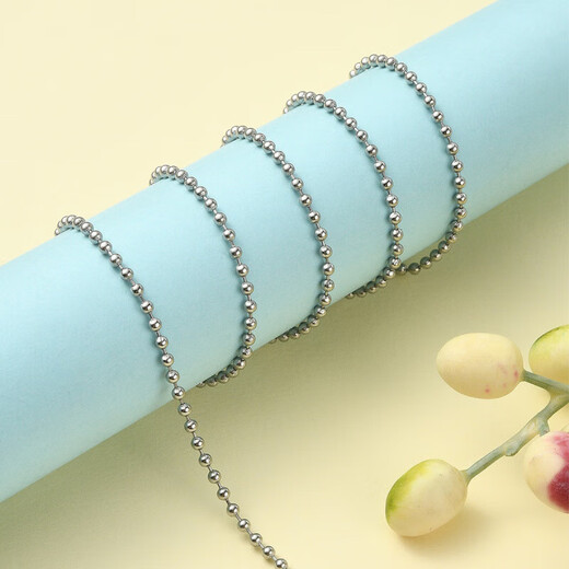 304 stainless steel ball chain 2.4mm bead chain DIY tag necklace bracelet jewelry accessories 10 meters / roll stainless steel color