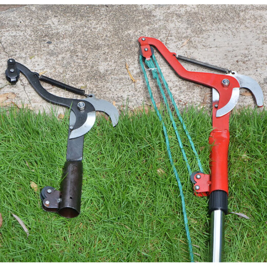 Bun Peng high-branch pruning branch scissors telescopic belt rope fruit picker high-altitude head high-altitude pruning thickened high-altitude shears No. 46