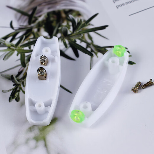 Tianshili white 6A bedside switch boat type wiring power switch cable rocker hand pinch button switch switch (20 pieces)