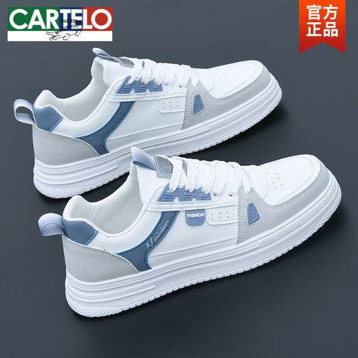 Chaussures Cartelo pour hommes au printemps et automne 2025 Nouvelle semelle douce pour hommes Chaussures blanches respirantes pour les hommes Student polyvalent Trendy Casual Board Chaussures BK9910 Black 39