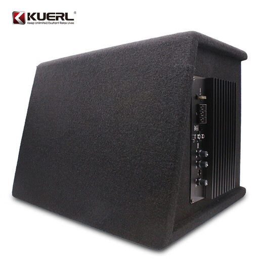 High-power car 12V speaker modified car audio active trapezoidal overweight 12-inch subwoofer 12-inch active subwoofer