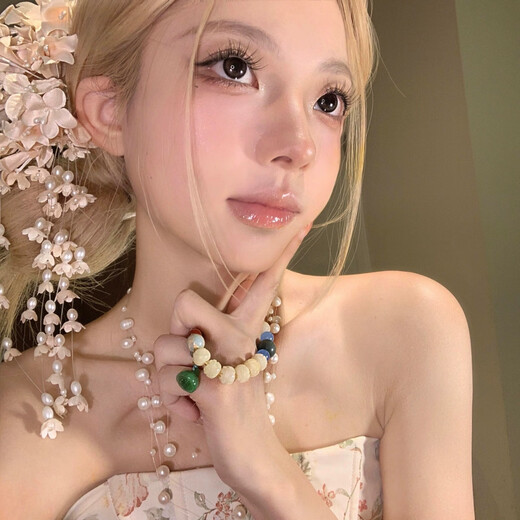 Fan Shengyu lily of the valley flowers tassel hair clip new retro new Chinese style flower hair accessories ancient style cheongsam bride head flower accessories lily of the valley flowers tassel hair clip