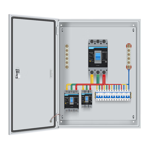 GCDQCN customized complete set of distribution box three-phase four-wire 380V meter box meter box 220V leakage switch box household distribution box complete set configuration 1 white 2-3 days