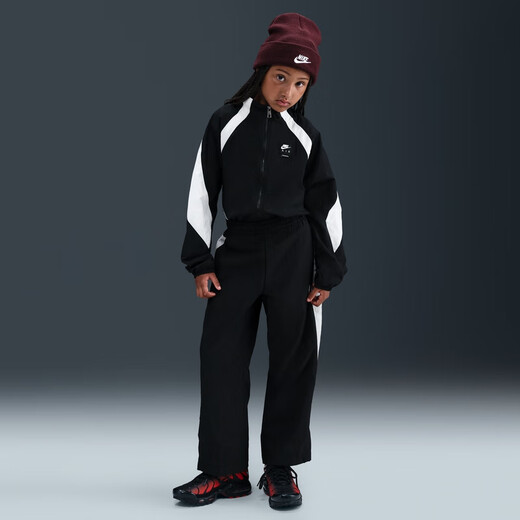 Nike (NIKE) big children's loose sports jacket for boys and girls woven lightweight stacked mesh jacket NIKE IH5968