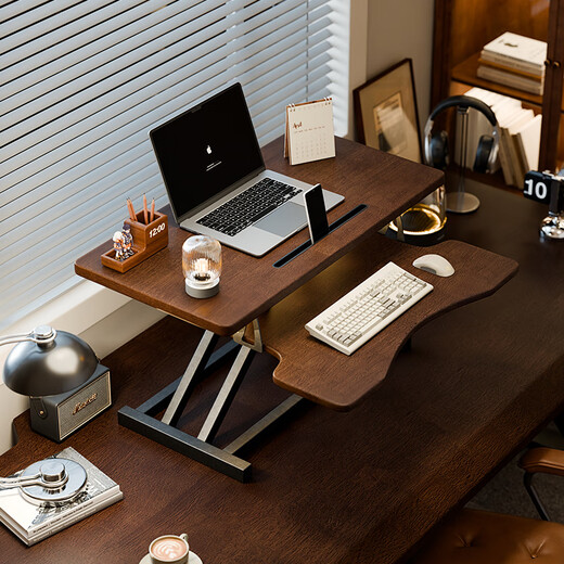 Jiayi solid wood lifting computer table lifting table work table standing work table office desk home computer lifting shelf