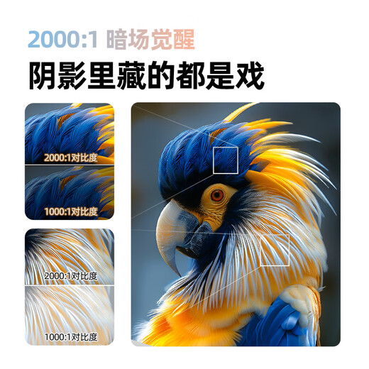 AOC D3 Ultra True 1080P HD Projector Home 360 PTZ Projector Home Bedroom Smart Cinema Conference Office Portable 800CVIA High Brightness