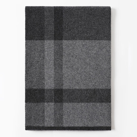 EVAIOGG high-end 100% cashmere scarf men's winter thickened warm plaid scarf birthday gift for boyfriend and husband Mituo 30*180CM