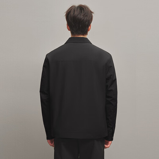 Heilan House (HLA) Jacket Men's 25 New National Premium Lapel Crisp Casual Jacket Men's Autumn Black Inlay R3 M 170/88A Recommended 125~136Jin Jin equals 0.5kg