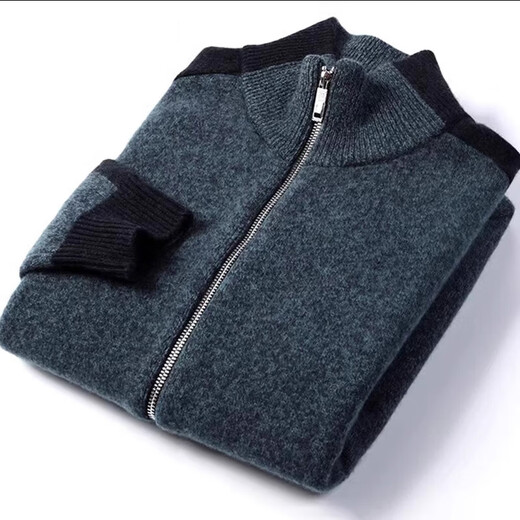 XJSGS international light luxury high-end brand 100% pure cashmere sweater 2026 winter new men's cashmere cardigan sweater high-end doctor camel ready stock winter style XL recommended 135-150Jin Jin equals 0.5 kg