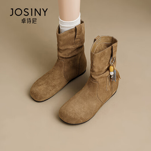 Zhuoshini-Bucken kurze Stiefel für Frauen 2025 Herbst- und Winter neu