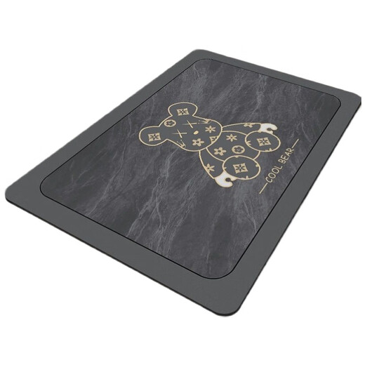 AJEP Badezimmer-Bodenmatte, Badezimmer-Anti-Rutsch-Matte, schnell trocknende, wasserabsorbierende Bodenmatte, Eingangs-Fußmatte, Badezimmer-Heimmatte, 40 x 60 cm