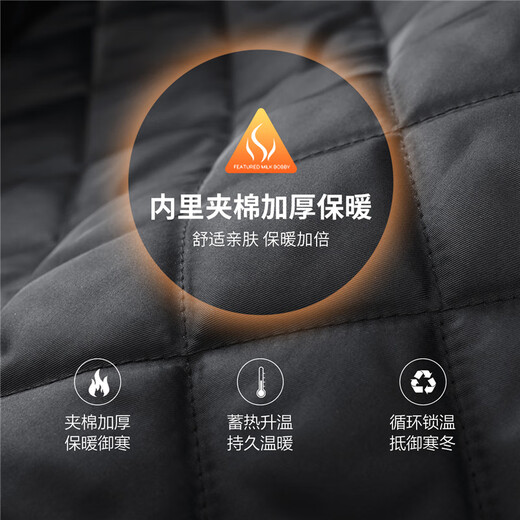 Dances with Wolves Barn Style Lapel Padded Jacket Men's 2025 Autumn and Winter New Casual Retro Print Warm Jacket 1017 Black 001 L (175)