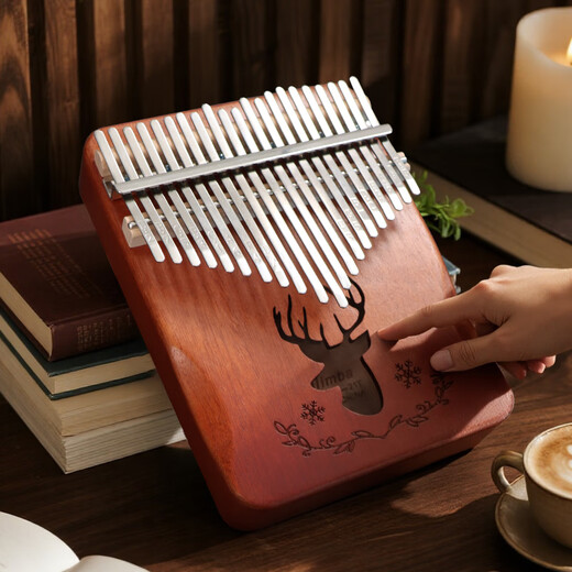 Yasisid thumb piano 21 tone kalimba adult children beginner finger birthday gift toy musical instrument armrest deer