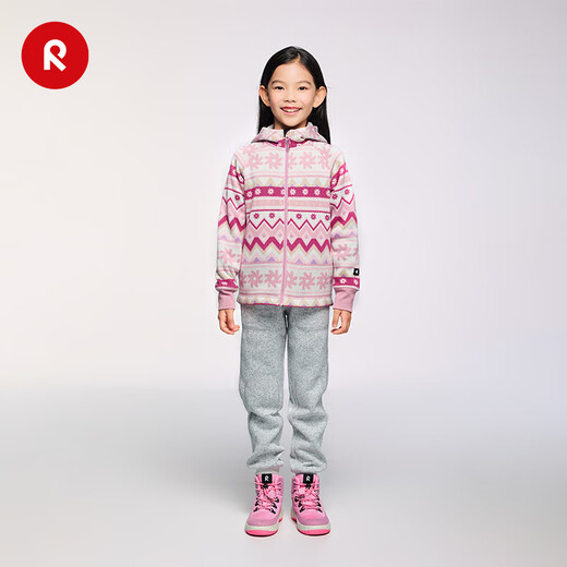 Reima Finland reima2025 new autumn and winter new products for boys and girls, warm and comfortable sports fleece cardigan sweatshirt black-9995 140 cm