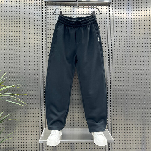 Kuraishi Kazuki 2025 Autumn New Casual Pants Men's Loose Velvet Sports Trendy Straight Sweatpants Solid Color Versatile Scimitar Pants Trendy Khaki XL