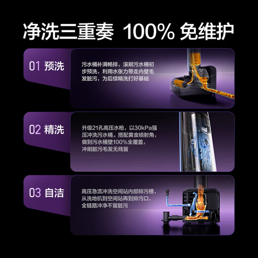 Timkovone Master Pod magnetically sensitive dynamic quick-drying automatic water loading and unloading capsule space station lying flat 0 water stains 0 tangled floor scrubber suction and mopping all-in-one sweeping robot