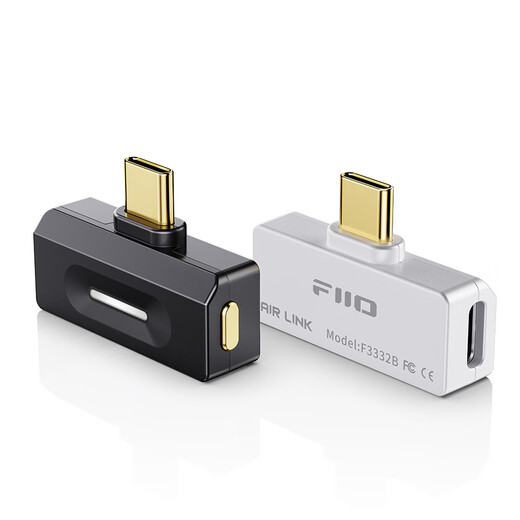 FiiO Air Link Portable HD Bluetooth Transmitter LDAC, aptX Lossless Transmitter Bluetooth 6.0 Air Link Silver