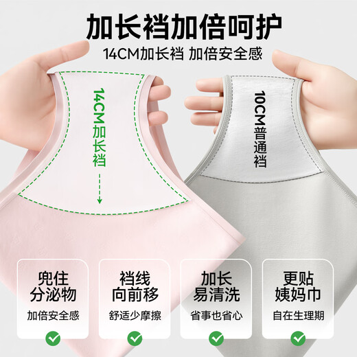 Catman Category A baby cotton women's underwear women's pure cotton 100% cotton antibacterial bottom crotch mid-waist large size seamless briefs