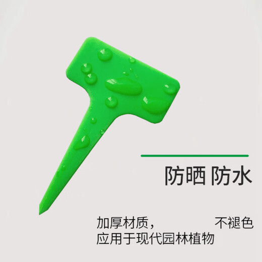 Gardening succulent label gardening plant flower name flower pot plastic label waterproof small insert succulent pot light blue 100 sheets free waterproof pen