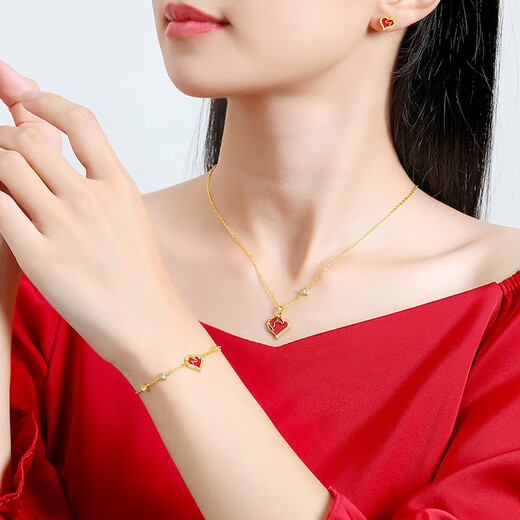 Mansheng S925 sterling silver natal year of the horse red earrings for women 2026 new zodiac year of the horse earrings high-end earrings S925 sterling silver love horse earrings exquisite gift box