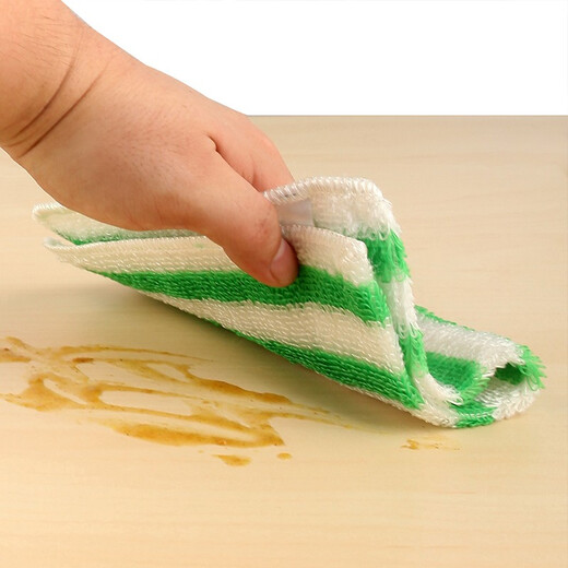Miaojie Bamboo fiber bamboo oil-removing rag dish towel, easy to absorb water and not easy to retain oil, kitchen water-absorbent dish towel, 3 pieces * 3 bags