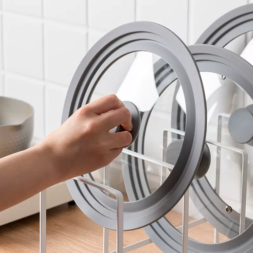 Yusenyi kitchen glass lid silicone pot lid multi-functional household universal tempered glass edge lid separate silicone edge visible pot lid (applicable to 202224cm)