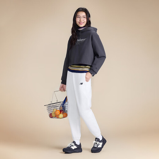 NEW BALANCE NB 25春季新款女运动休闲束脚长裤MLF12142 IV MLF12142 XS 身高150cm