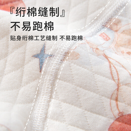 班杰威尔（Banjvall）婴儿衣服春秋季夹棉连体衣宝宝保暖哈衣爬服睡衣80