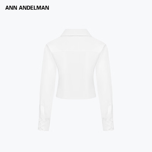ANN ANDELMAN offizieller Direktvertrieb weißes Hemd Damen Langarm Herbst 2025 neues Twist Tight Top Weiß XS