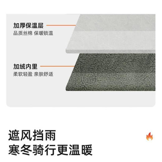 Yangpeng Electric Vehicle Gloves Driving Folding Electric Vehicle Gloves Windproof Warm Waterproof Windshield Gloves Plus Velvet Thickened Cotton Handle Cover Black + Double Handles