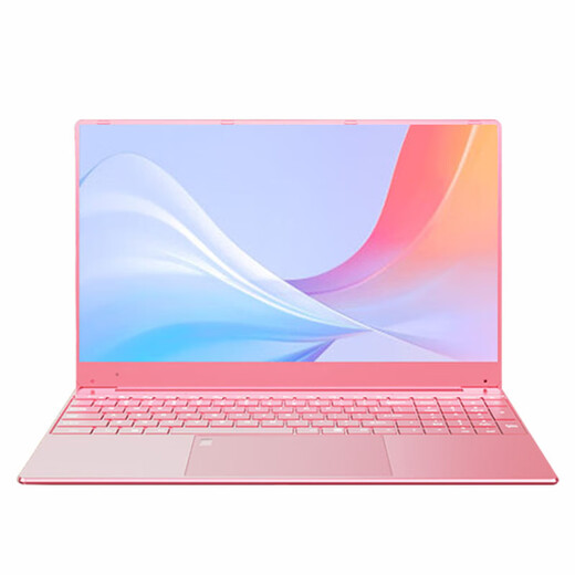 HUATWAI National Bank 2025 Neuer Intel Core i7-Laptop, dünn und leicht, 15,6-Zoll-HD-IPS-Bildschirm, Geschäftsbüro, Online-Klassendesign, College-Studenten-Spielbuch, aktualisierter neuer Intel Core i5 4K-Großbildschirm + Fingerabdruck-Pink, 8G läuft + 256G Solid-State-IPS-Augenschutzbildschirm, luxuriöses Geschenkpaket