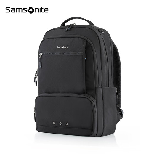 新秀丽（Samsonite）双肩电脑包时尚休闲背包大容量出差通勤旅行包2025年新款NX4*002 黑色|16英寸电脑仓|0.62Kg|27L大容量