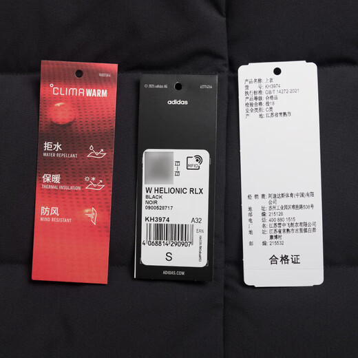 Adidas Women's Sports Style Series W HELIONIC RLX Short Down Jacket KH3974 Black S