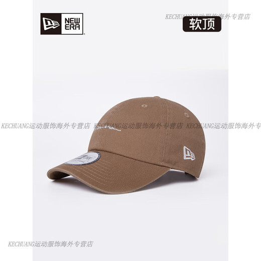 NEW ERA Summer handwritten LOGO curved brim baseball hat for men and women soft top sunshade peaked cap fashion 13792915-Navy Blue Adjustable