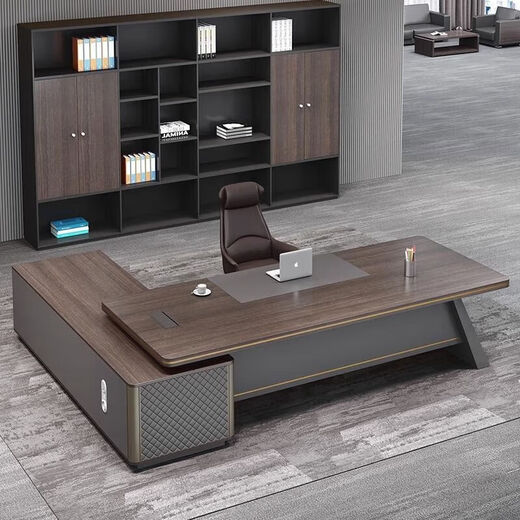 Light luxury boss desk simple modern office desk and chair combination manager president desk executive desk design desk 1.6 meters boss desk