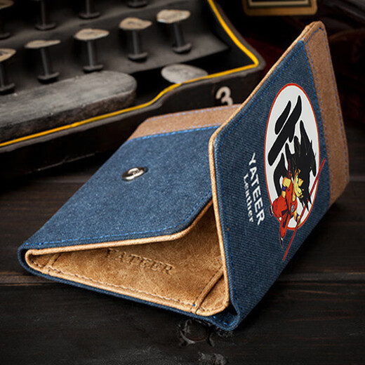 Yunshun wallet men's Super Malio wallet fashion trend student teenager game cartoon animation peripheral card bag Super Malio wallet printed PU material