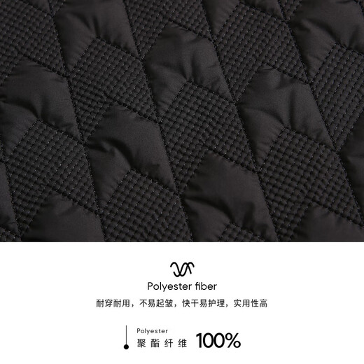 K-Boxing Men's Wear (K-Boxing) Autumn and Winter Fashion Spliced Short Jacket Thin Cotton Clothes BMDE3101 Black L