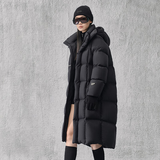 Govan Black Gold Goose Down Jacket Hug 5.0 Six-Gate Long 2025 New Women's Thickened Puff Down Jacket Black XS