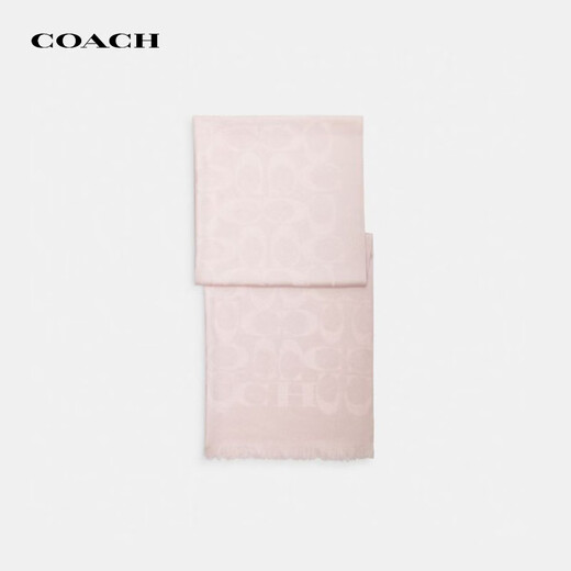 COACH brand direct supply women's autumn and winter warm wool scarf pink CB700 New Year gift