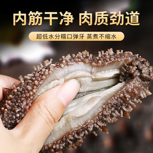 Factory direct sales of authentic wild sea cucumbers and sea cucumbers without ice, fresh deep sea sea cucumbers, high quality sea cucumbers wholesale, 20 extra large king sea cucumbers, net weight 1kg, no ice, vacuum individually packaged